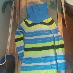 Little girls turtle neck long sleeve dress